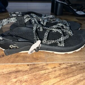 Chaco Women's Strappy Black and White Sandals